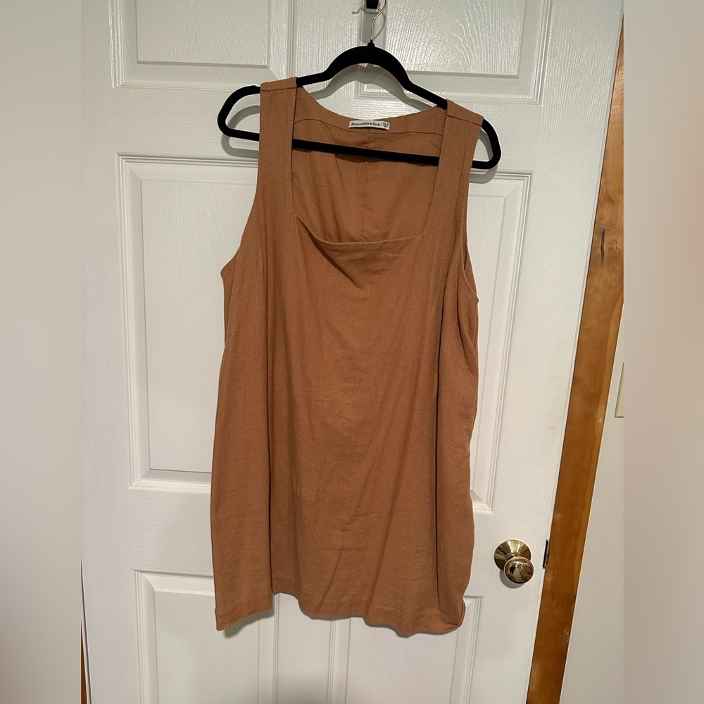 NWOT Abercrombie & Fitch Linen Floral Dress, Sz XXLP